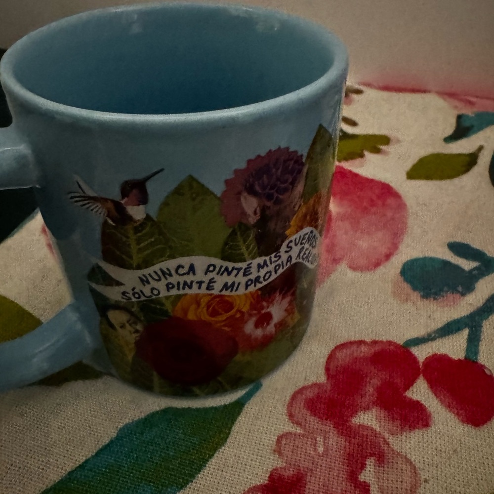 Unemployed Philosopher’s Frida Kahlo Coffee Mug “Frida Dreams” With Monkeys - Picture 4 of 7